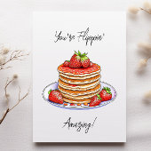 Pannenkoeken thema verjaardag kaart