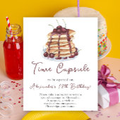 Pannenkoeken Time Capsule 1e verjaardag Poster