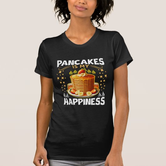 Pannenkoeken zijn mijn geluk t-shirt (Voorkant)