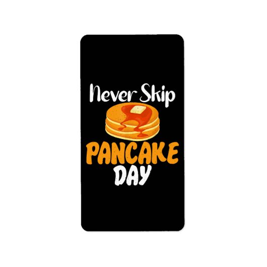 Pannenkoekendag nooit overslaan etiket (Voorkant)