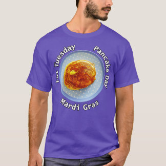 Pannenkoekendag Vet Dinsdag Voedseltypografie T-shirt