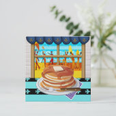 Pannenkoekendiner - Fat Tues - Shrove Tues Uitnodi Kaart (Staand voorkant)