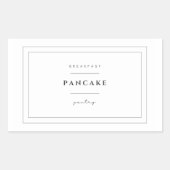 Pannenkoekenetiket Stickers (Voorkant)