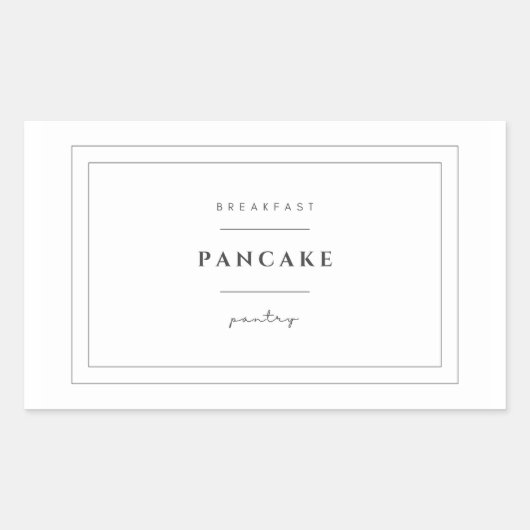 Pannenkoekenetiket Stickers (Voorkant)