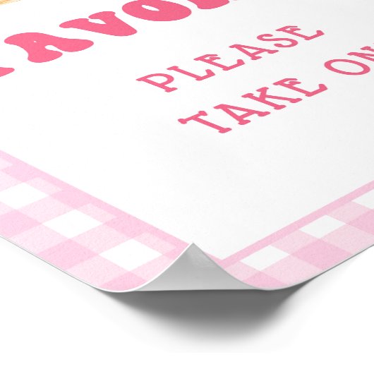 Pannenkoekenontbijt 1e verjaardag favorieten bord poster (Hoek)