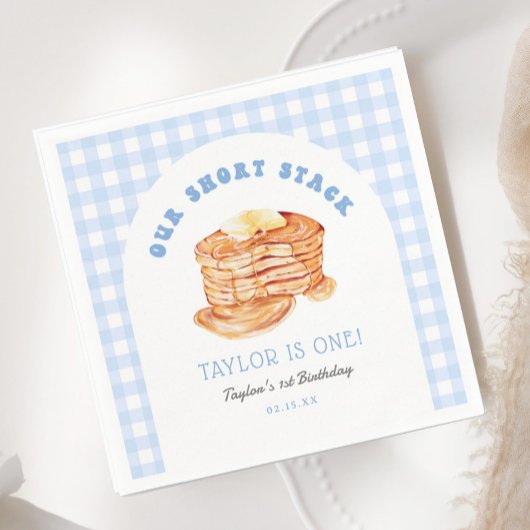 Pannenkoekenontbijt 'Blue Boy' 1e verjaardagsfeest Servet