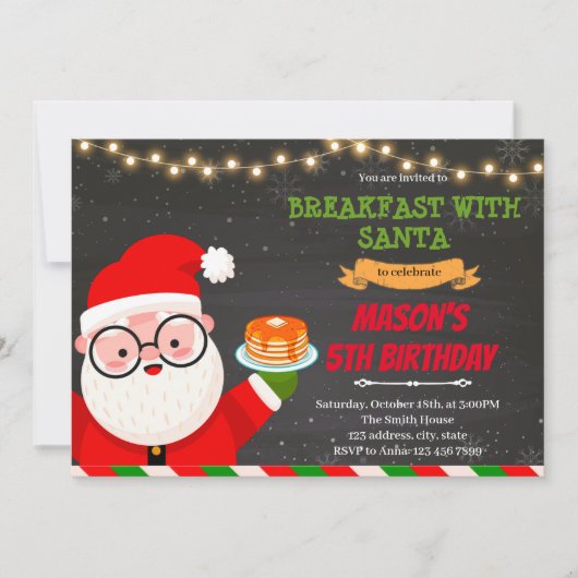 Pannenkoekenontbijt met Sinterklaas feest Kaart (Voorkant)