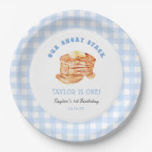 Pannenkoekenontbijt verjaardagsfeestje voor jongen papieren bordje (Voorkant)