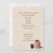 Pannenkoekenstapel met druppelstroop kaart (Achterkant)