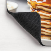 Pannenkoekenstapel met druppelstroop muismat (Hoek)