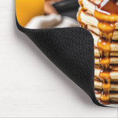 Pannenkoekenstapel met druppelstroop muismat (Hoek)