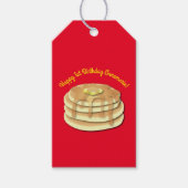 Pannenkoekenverjaardagsfeestje Cadeaulabel (Voorkant)