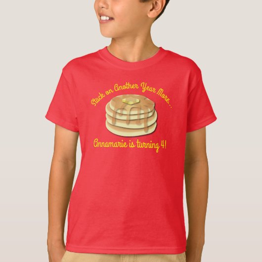 Pannenkoekenverjaardagsfeestje T-shirt (Voorkant)