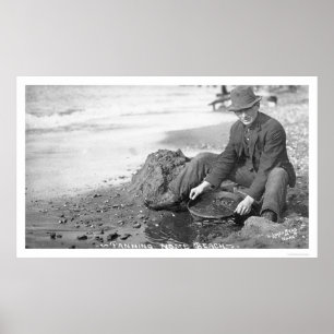 Panning voor Gold Alaska 1907 Poster