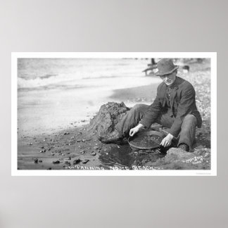 Panning voor Gold Alaska 1907 Poster