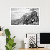 Panning voor Gold Alaska 1907 Poster (Thuiskantoor)