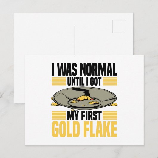 Panning voor goud briefkaart (Voorkant / Achterkant)