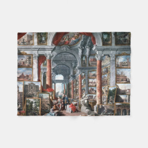 Pannini - Galerij van Uitzichten van Modern Rome Fleece Deken