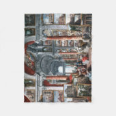 Pannini - Galerij van Uitzichten van Modern Rome Fleece Deken (Voorkant)