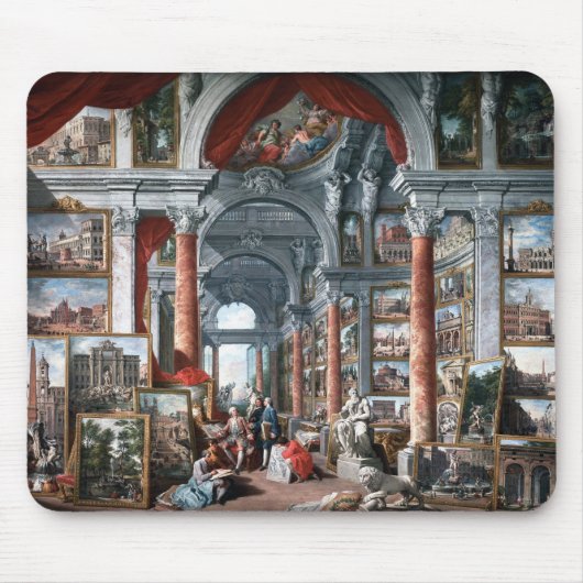Pannini - Galerij van Uitzichten van Modern Rome Muismat (Voorkant)