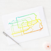 pannsylvania chill blur rechthoekige sticker (Envelop)