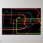 pannsylvania pride blur poster (Voorkant)