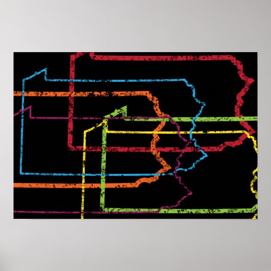 pannsylvania pride blur poster (Voorkant)