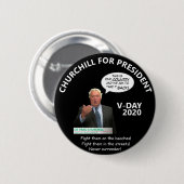 Pano Churchill voor President 2020 Ronde Button 5,7 Cm (Voorkant /achterkant)