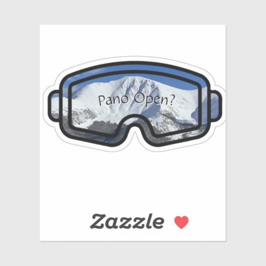 Pano Open Custom-Cut Vinyl Sticker (Vel)