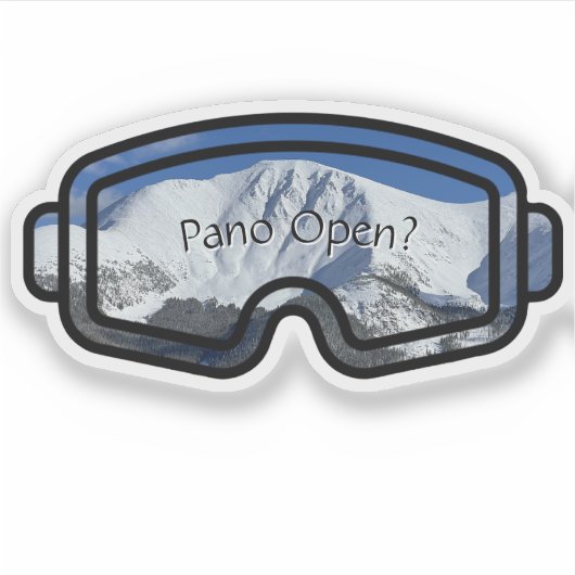 Pano Open Custom-Cut Vinyl Sticker (Voorkant)