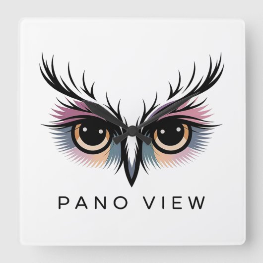 pano-uitzicht vierkante klok (Voorkant)