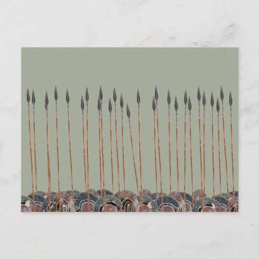 Panoply - Gebied van Griekse hoplietsperen Briefkaart (Voorkant)