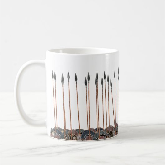 Panoply - Gebied van Griekse hoplietsperen Koffiemok (Links)