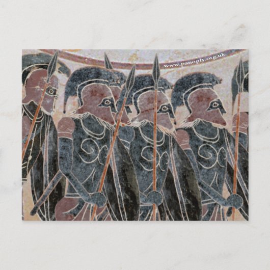 Panoply - Hoplites vormen Briefkaart (Voorkant)