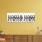 Panoply- Oud-Griekse hoplieten in beweging Canvas Afdruk (Insitu (Woonkamer))