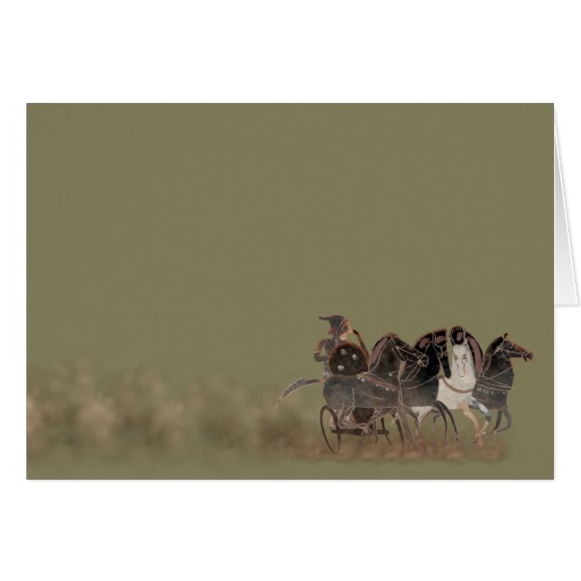 Panoply - Oude Griekse chariot en paarden (Voorkant Horizontaal)