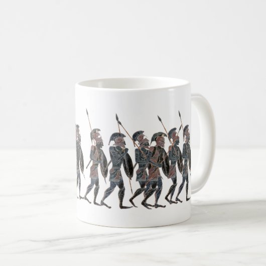 Panoply - Oude Griekse hopbelletjes naar oorlog Koffiemok (Voorkant rechts)