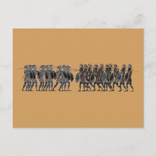 Panoply - Oude Griekse hoplietgevecht Briefkaart (Voorkant)