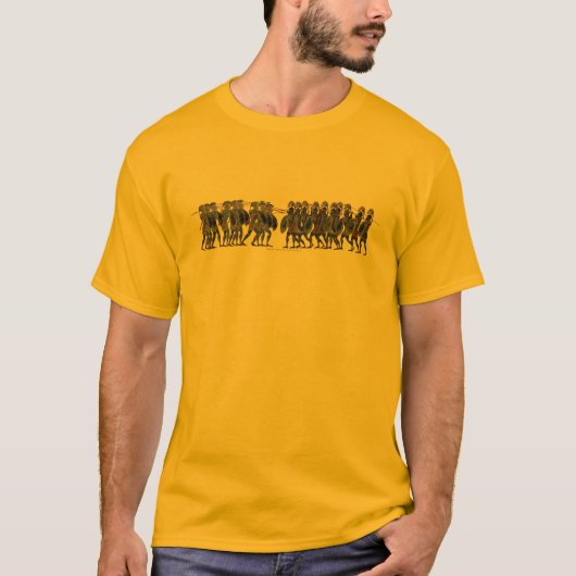 Panoply - Oude Griekse hoplietgevecht T-shirt (Voorkant)