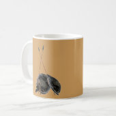 Panoply - Oude Griekse hoplietsoldaat zit Koffiemok (Voorkant links)