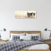 Panoply - Oude Griekse strijdwagen en paarden Canvas Afdruk (Insitu (Slaapkamer))