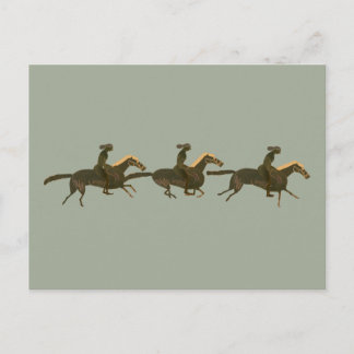 Panoply - Oude Griekse vase-kunstpaarden en -rijde Briefkaart
