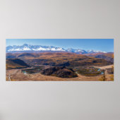 Panorama Altai Mountains and Chuya River. Altai. Poster (Voorkant)