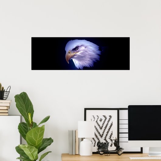 Panorama American Bald Eagle Poster Print (Thuiskantoor)