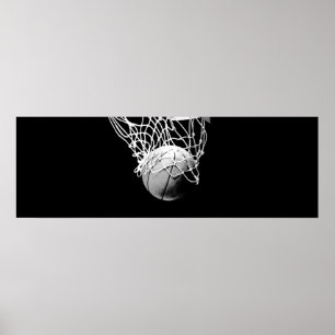 Panorama Basketbal Print Poster