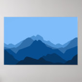 Panorama berglandschap poster (Voorkant)