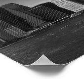 Panorama Black White Brooklyn Bridge New York Poster (Hoek)