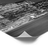 Panorama Black White New York City Skyline Poster (Hoek)