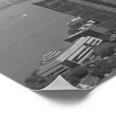 Panorama Black White New York Skyline Poster (Hoek)