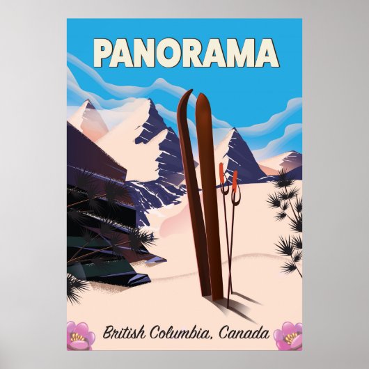 Panorama Canada reisposter Poster (Voorkant)